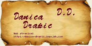 Danica Drapić vizit kartica